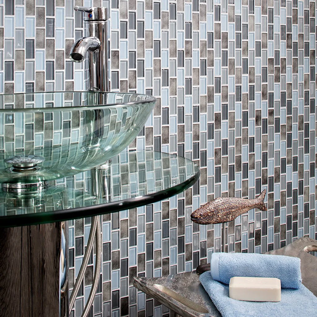 Oyster Natural, 3/4" x 1-5/8" - Glass Tile - Image 4