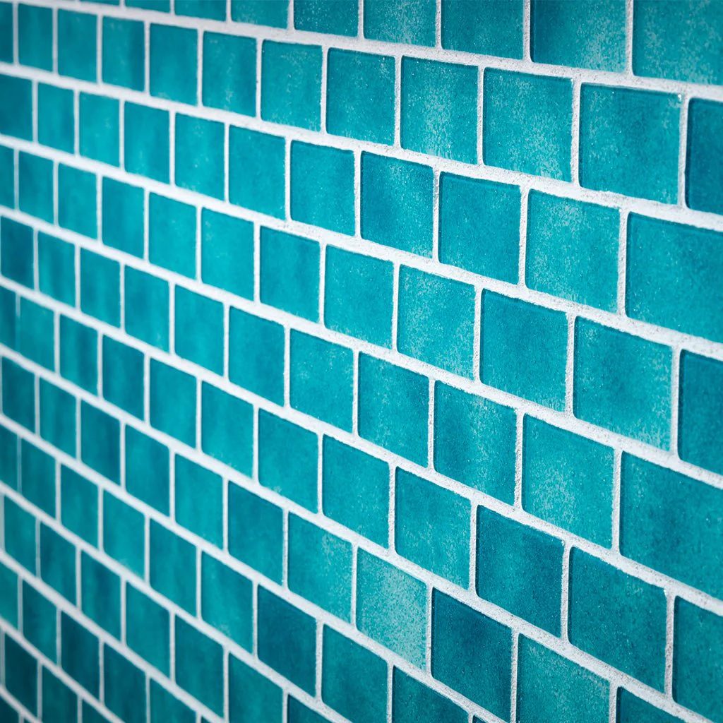 Turquoise Natural, 3/4" x 1-5/8" - Glass Tile - Image 3