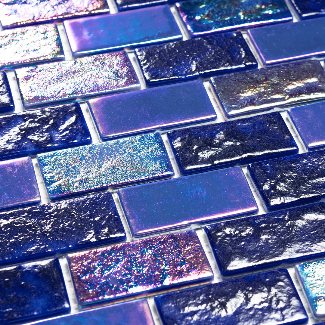 Mystic Blue, 1" x 2" Trabado - Glass Tile - Image 2