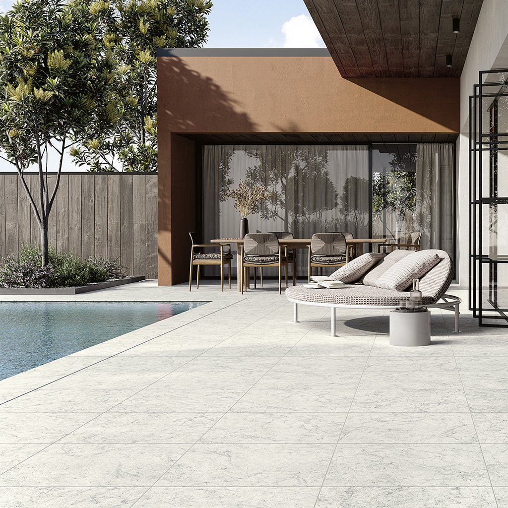 Naturale Carrara, 24" x 24" - 2CM Outdoor Porcelain Paver - Image 3