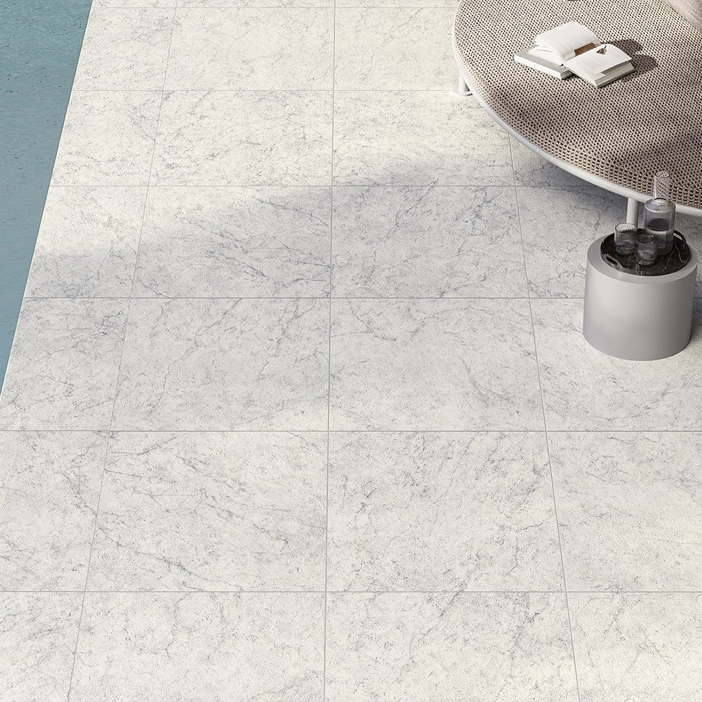 Naturale Carrara, 24" x 24" - 2CM Outdoor Porcelain Paver - Image 5