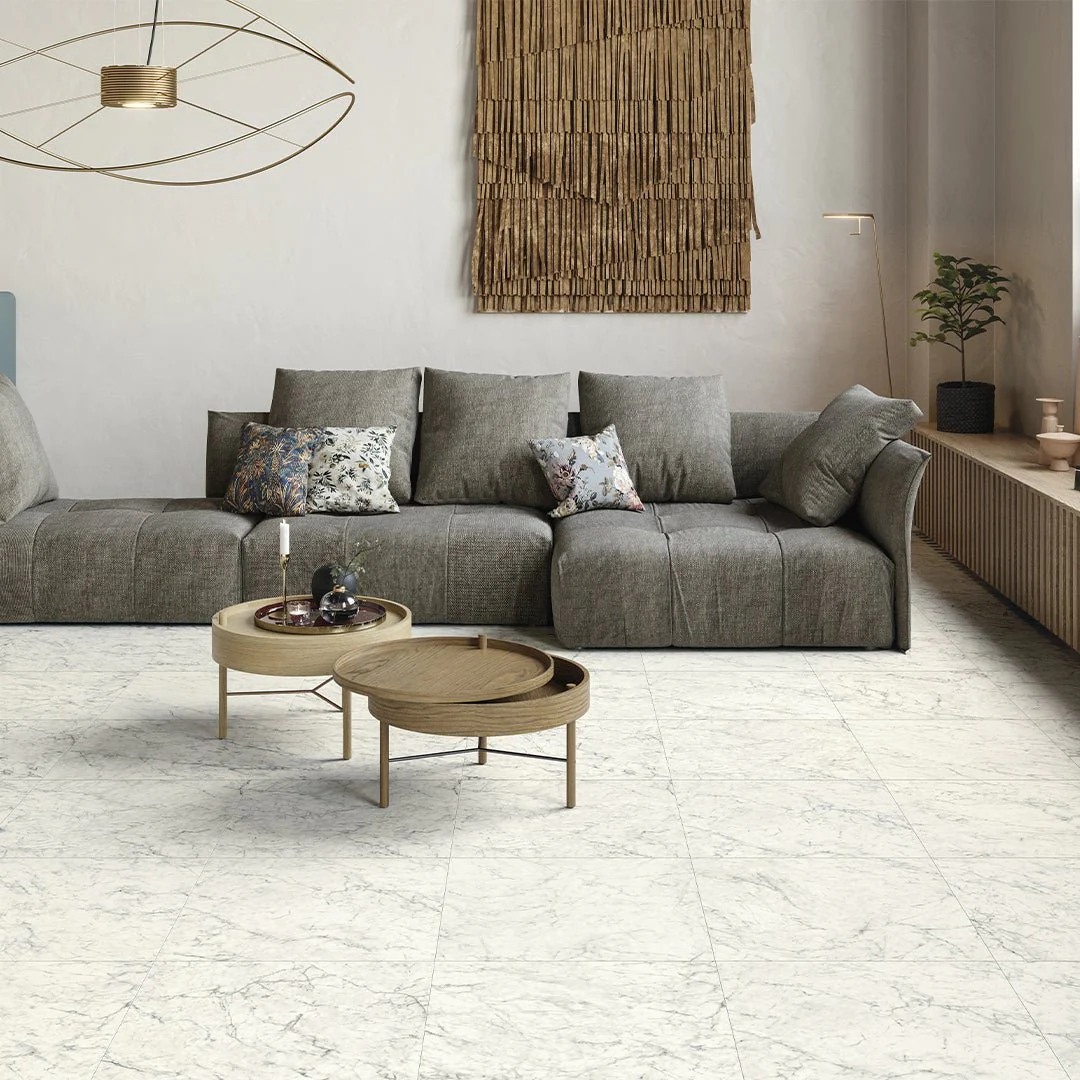 Naturale Carrara, 24" x 24" - Porcelain Tile - Image 2