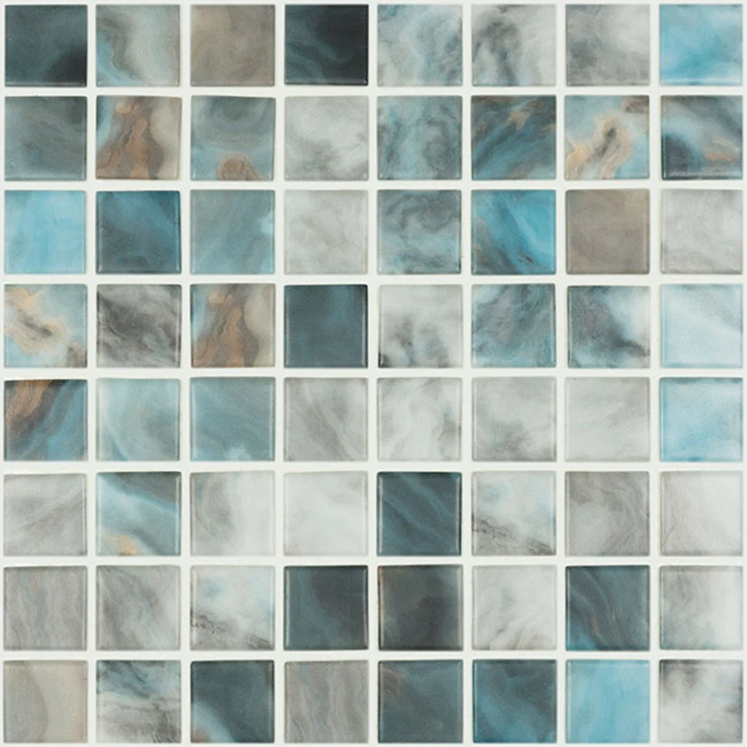 Nature Air Force Matte, 1.5" x 1.5" - Glass Tile