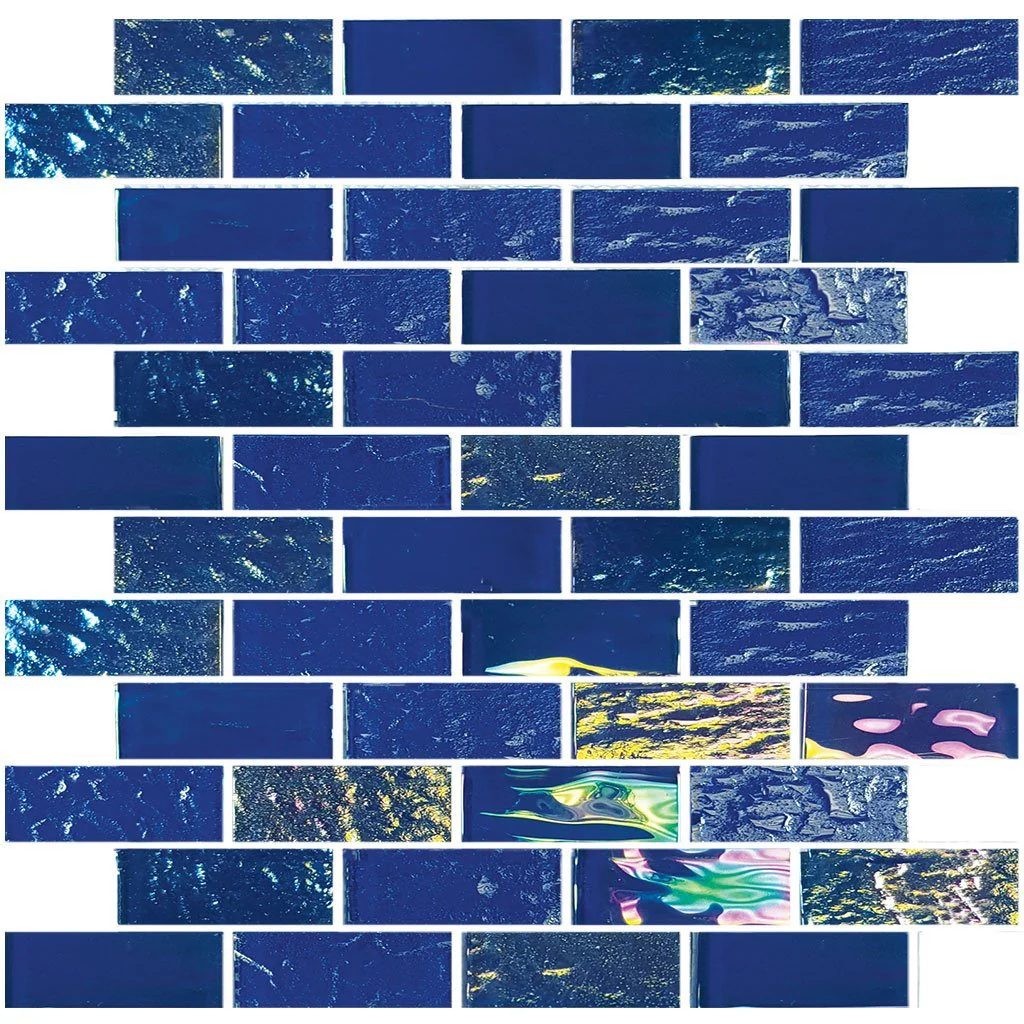 Naval Blue, 1" x 3" - Glass Tile