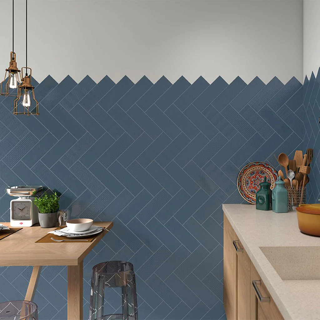 Navy 3D Mix, 4" x 12" - Ceramic Tile - Image 3