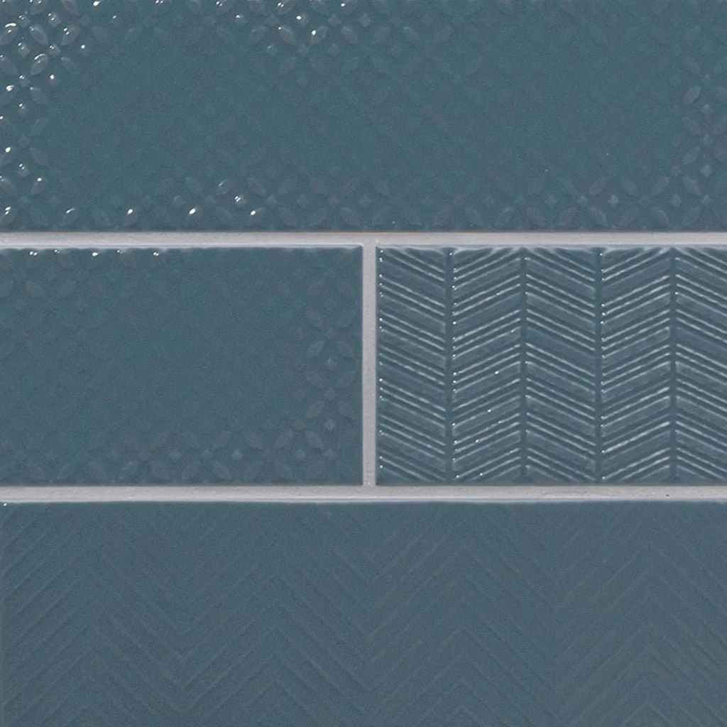 Navy 3D Mix, 4" x 12" - Ceramic Tile - Image 7