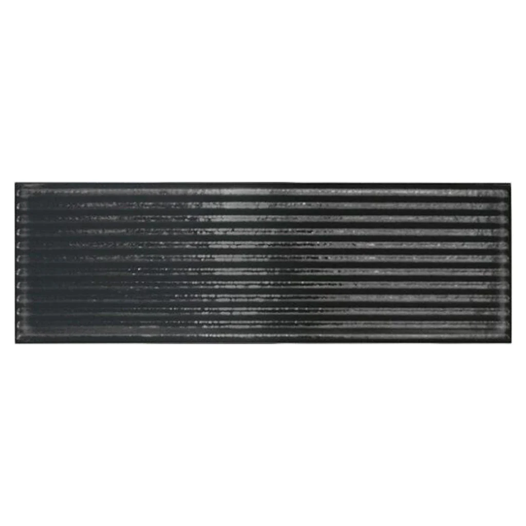 Nero Groove, 4" x 12" - Porcelain Tile
