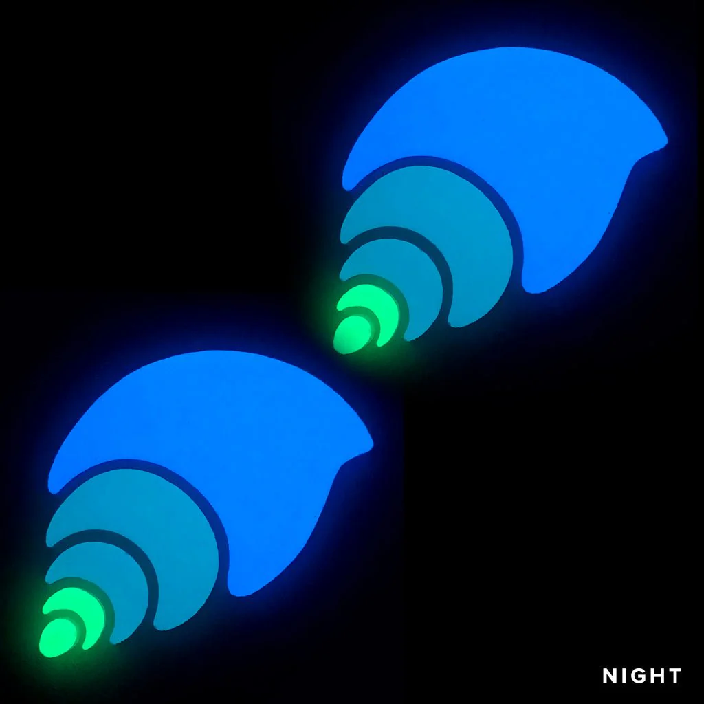 Nutmeg Shell x 2 - Glow in the Dark Pool Mosaics - Image 2