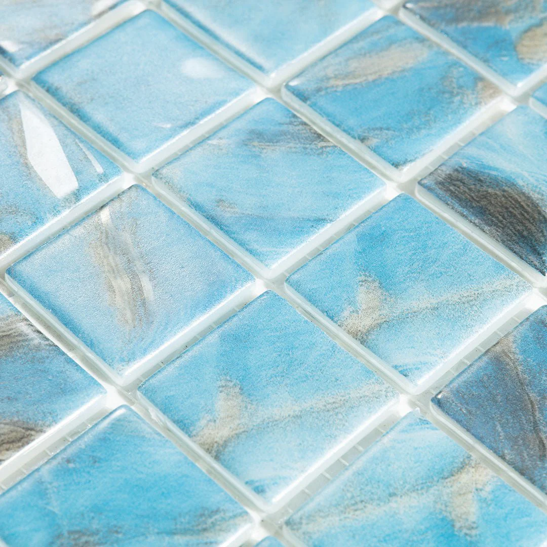 Oasis Blue, 1.5" x 1.5" - Glass Tile - Image 5