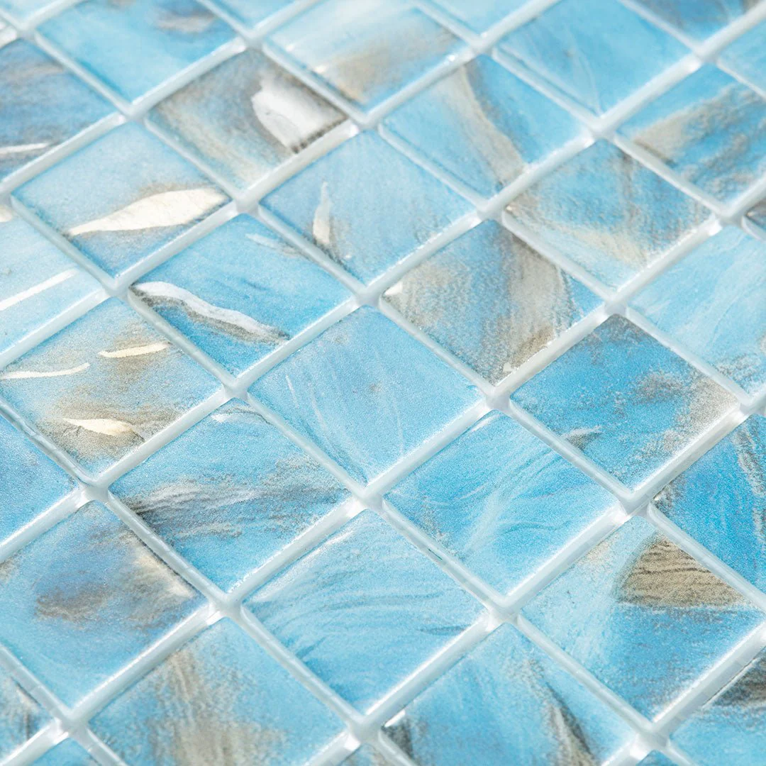 Oasis Blue, 1" x 1" - Glass Tile - Image 6