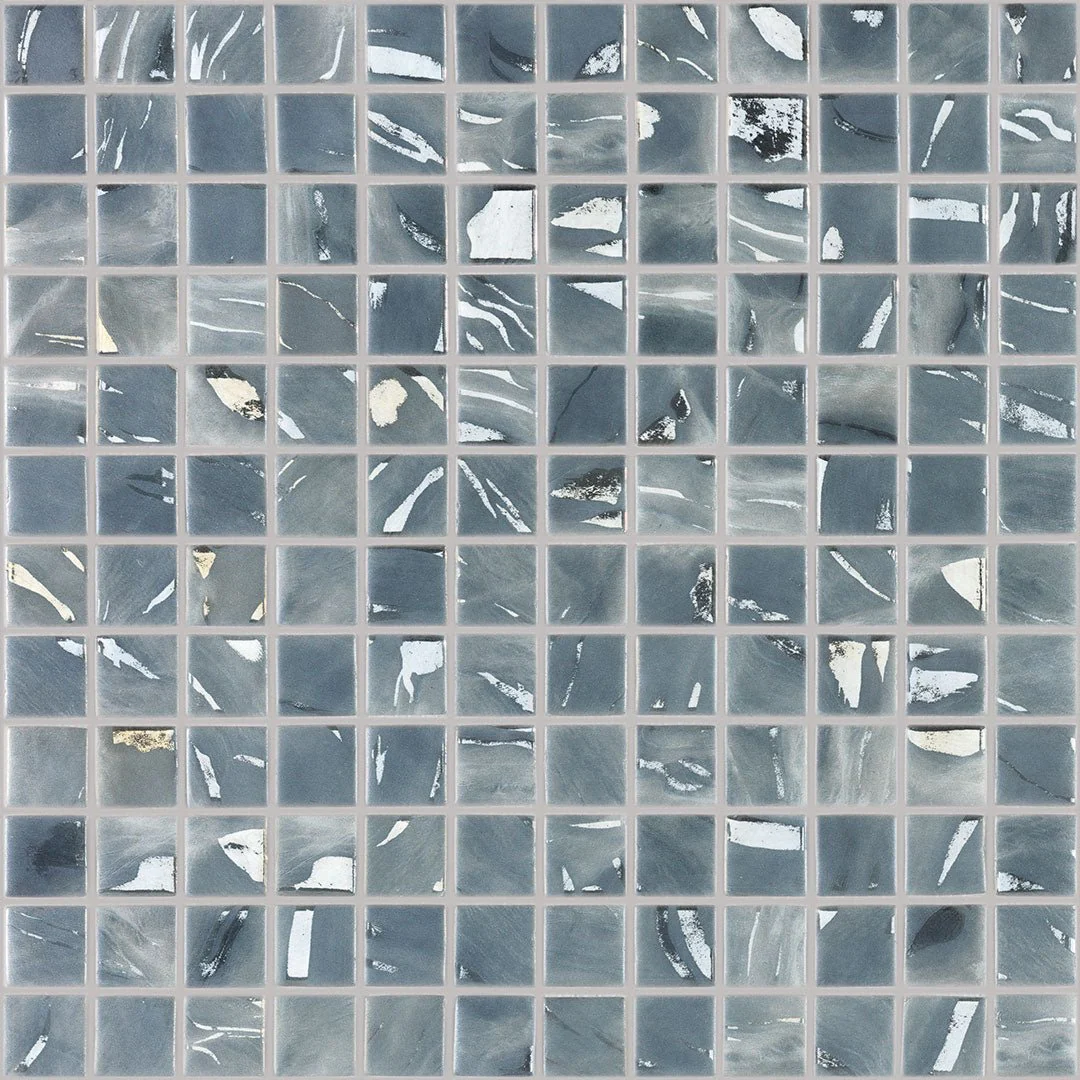 Oasis Gray, 1" x 1" - Glass Tile