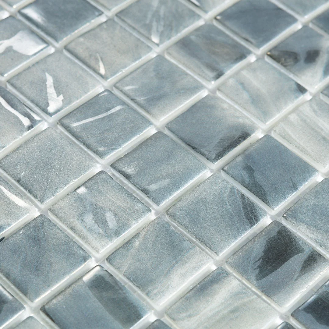 Oasis Gray, 1" x 1" - Glass Tile - Image 5