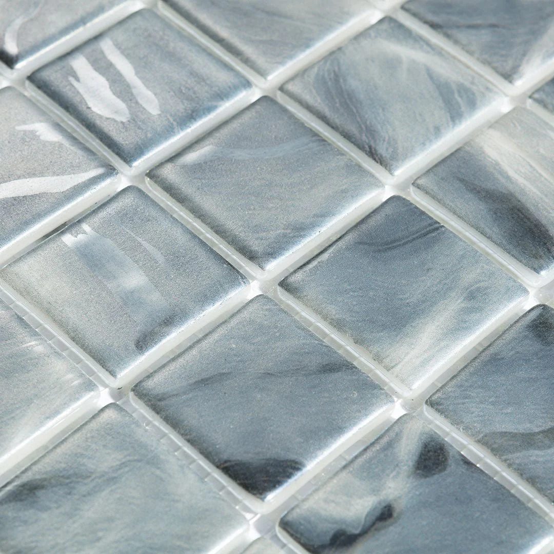 Oasis Grey, 1.5" x 1.5" - Glass Tile - Image 5