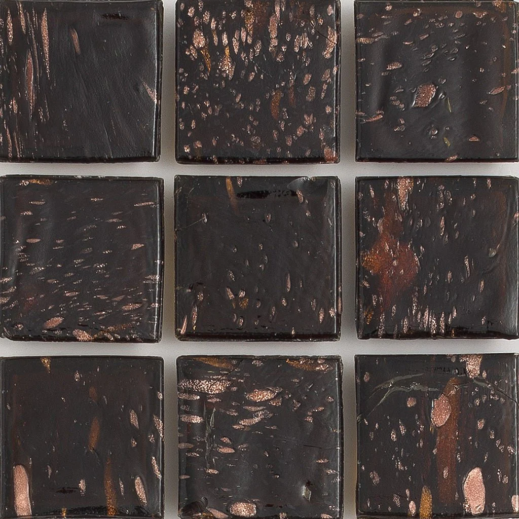 Obsidian Aventurina, 1" x 1" - Glass Tile