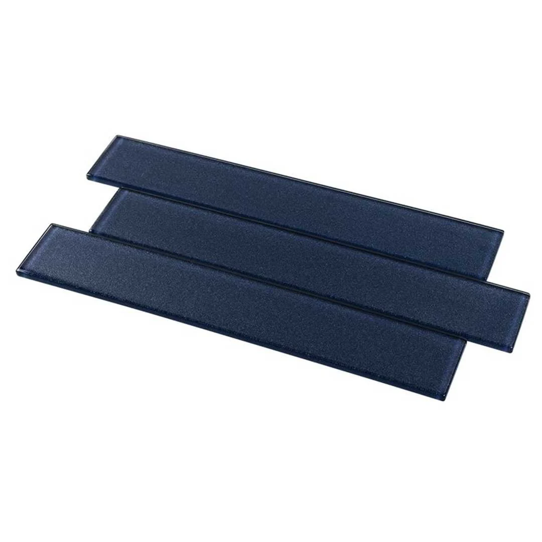 Ocean Sparkle Navy, 2" x 12" - Glass Tile - Image 3