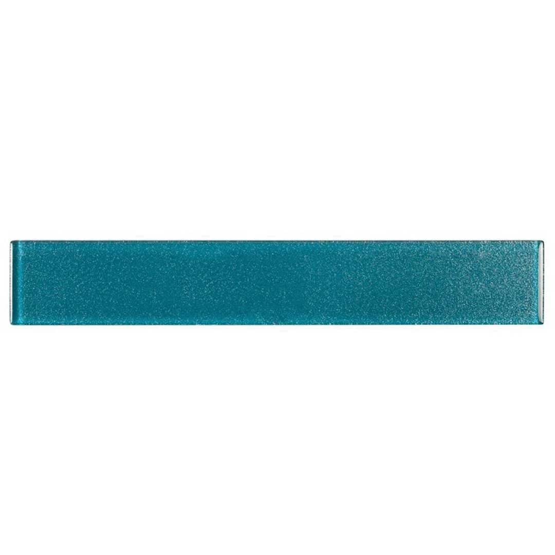 Ocean Sparkle Turquoise, 2" x 12" - Glass Tile