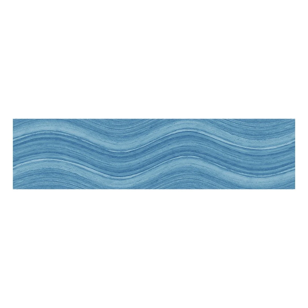 Ocean Wave Aqua Green, 6" x 24" - Porcelain Tile