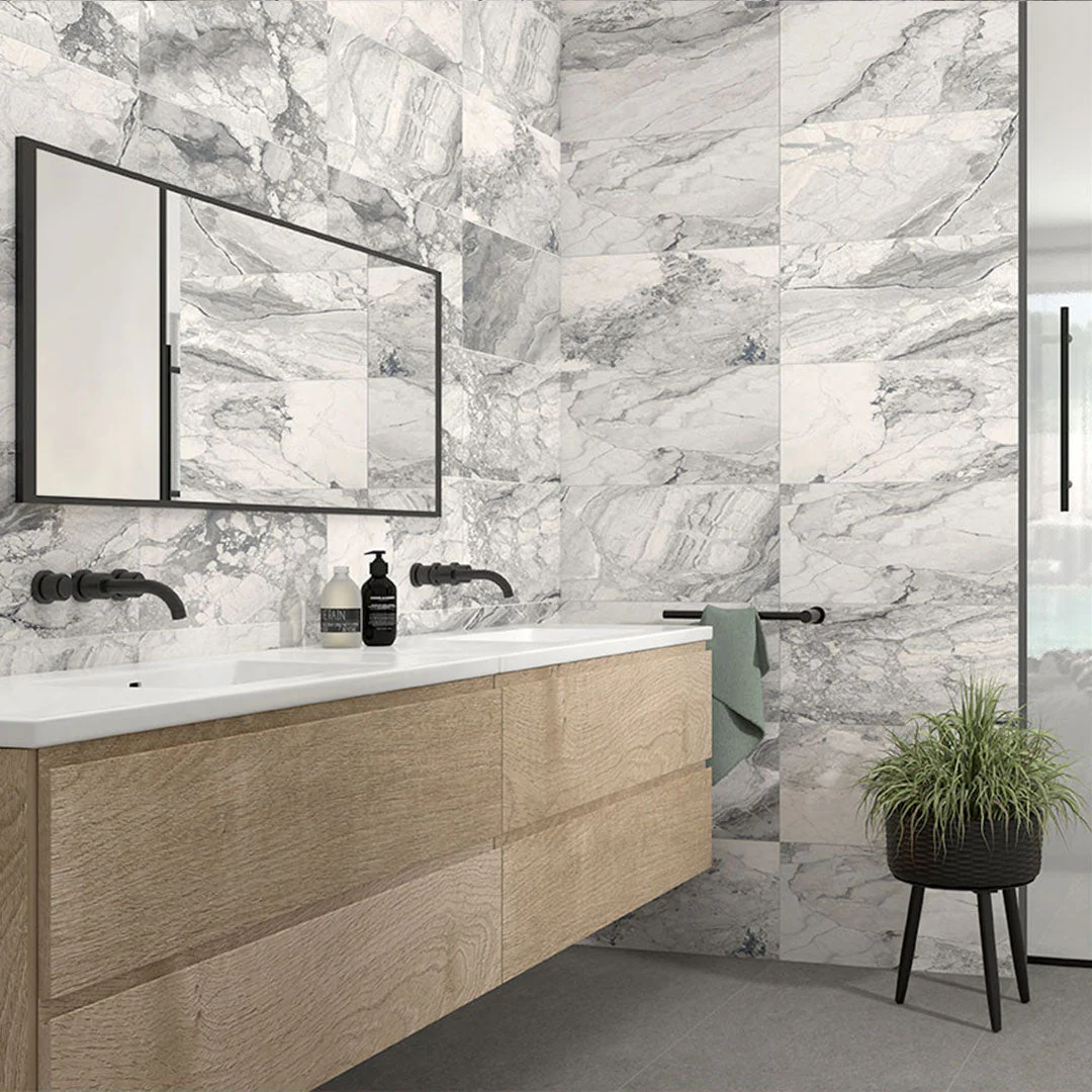 Onda Gray Polished, 12" x 24" - Porcelain Tile - Image 4