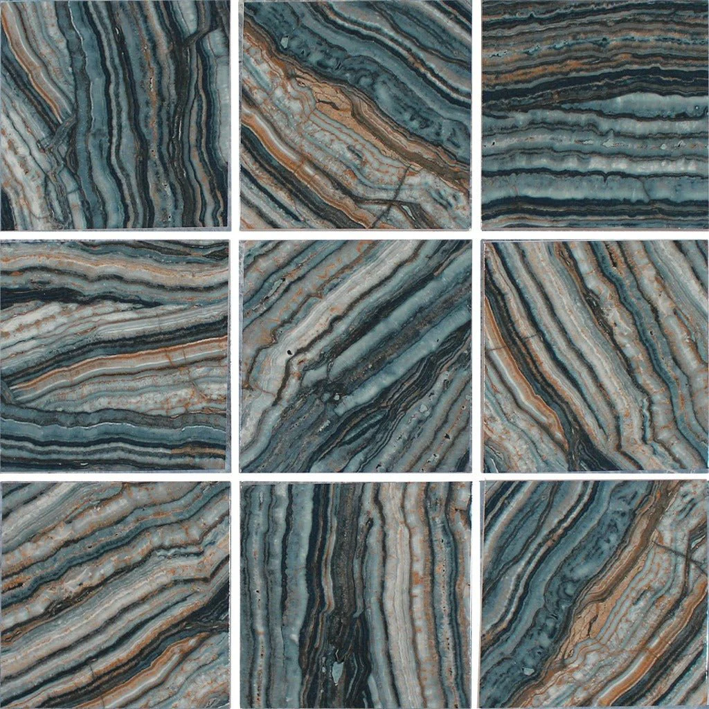 Onyx Green, 6" x 6" - Porcelain Pool Tile - Image 2