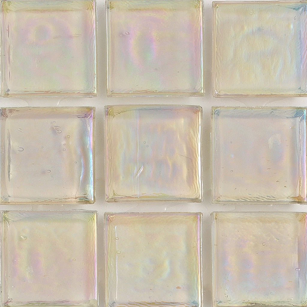 Opal Iridescent, 1" x 1" - Glass Tile