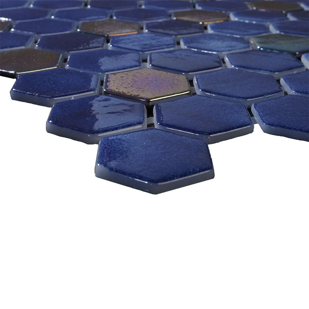 Open Waters, Hexagon Mosaic - Glass Tile - Image 2