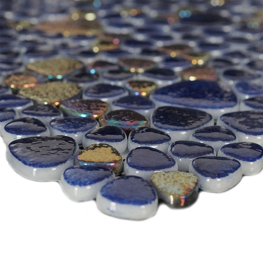 Open Waters, Mixed Pebble - Glass Tile - Image 2