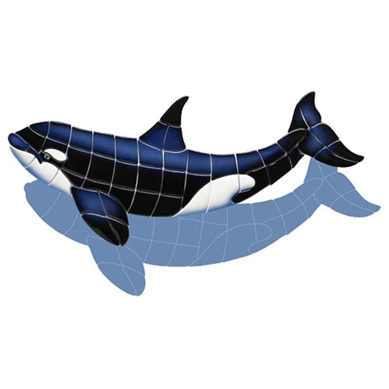 Orca-B w/Shadow - Pool Mosaic