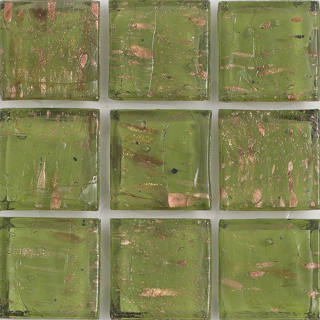 Orthoclase  Aventurina, 1" x 1" - Glass Tile