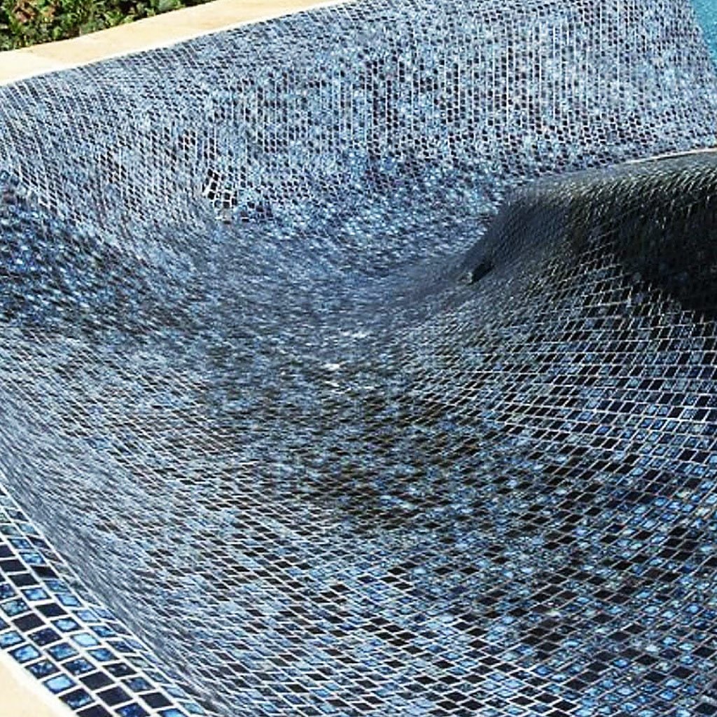 Oyster Blue, 1" x 1" - Porcelain Pool Tile - Image 5