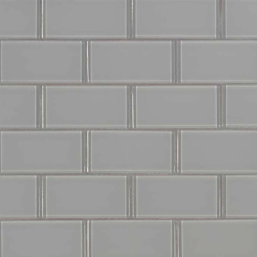 Oyster Gray Subway, 2" x 4" - Glass Tile