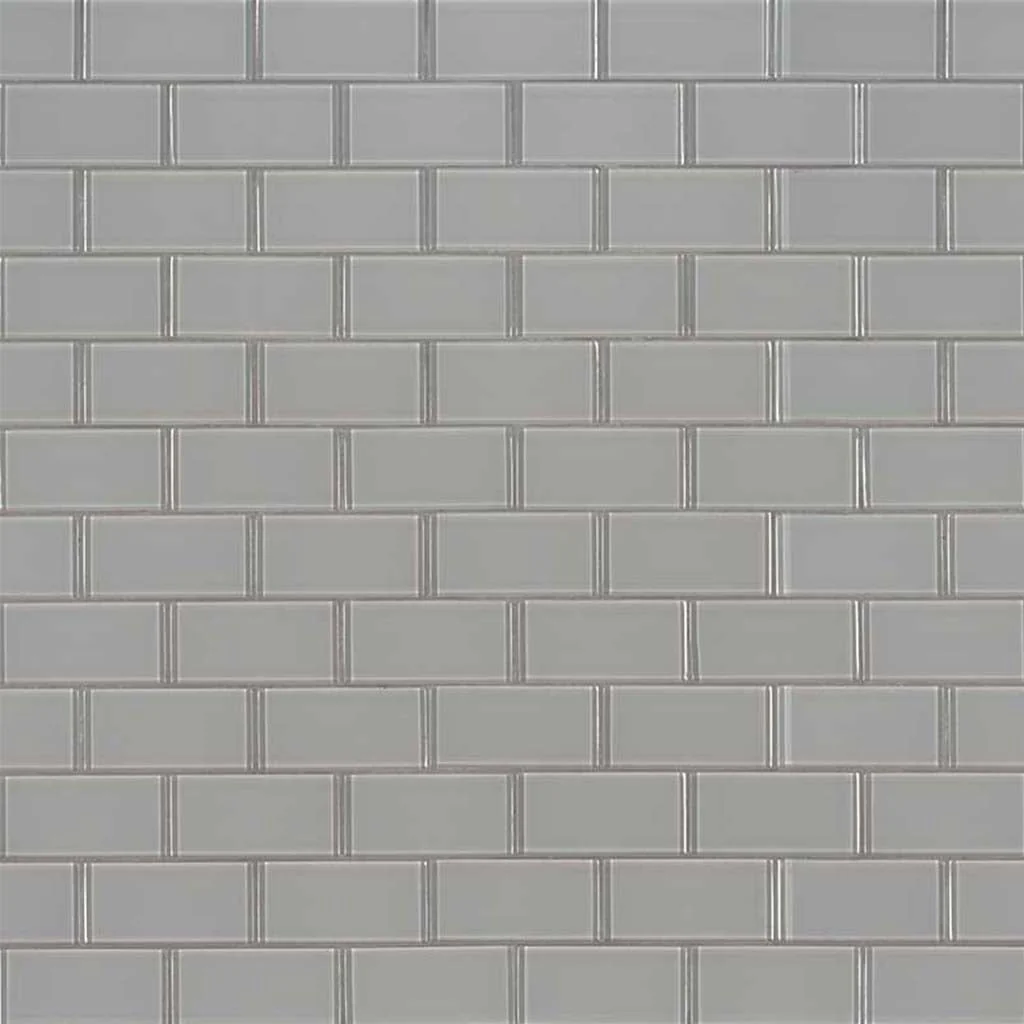 Oyster Gray Subway, 2" x 4" - Glass Tile - Image 3