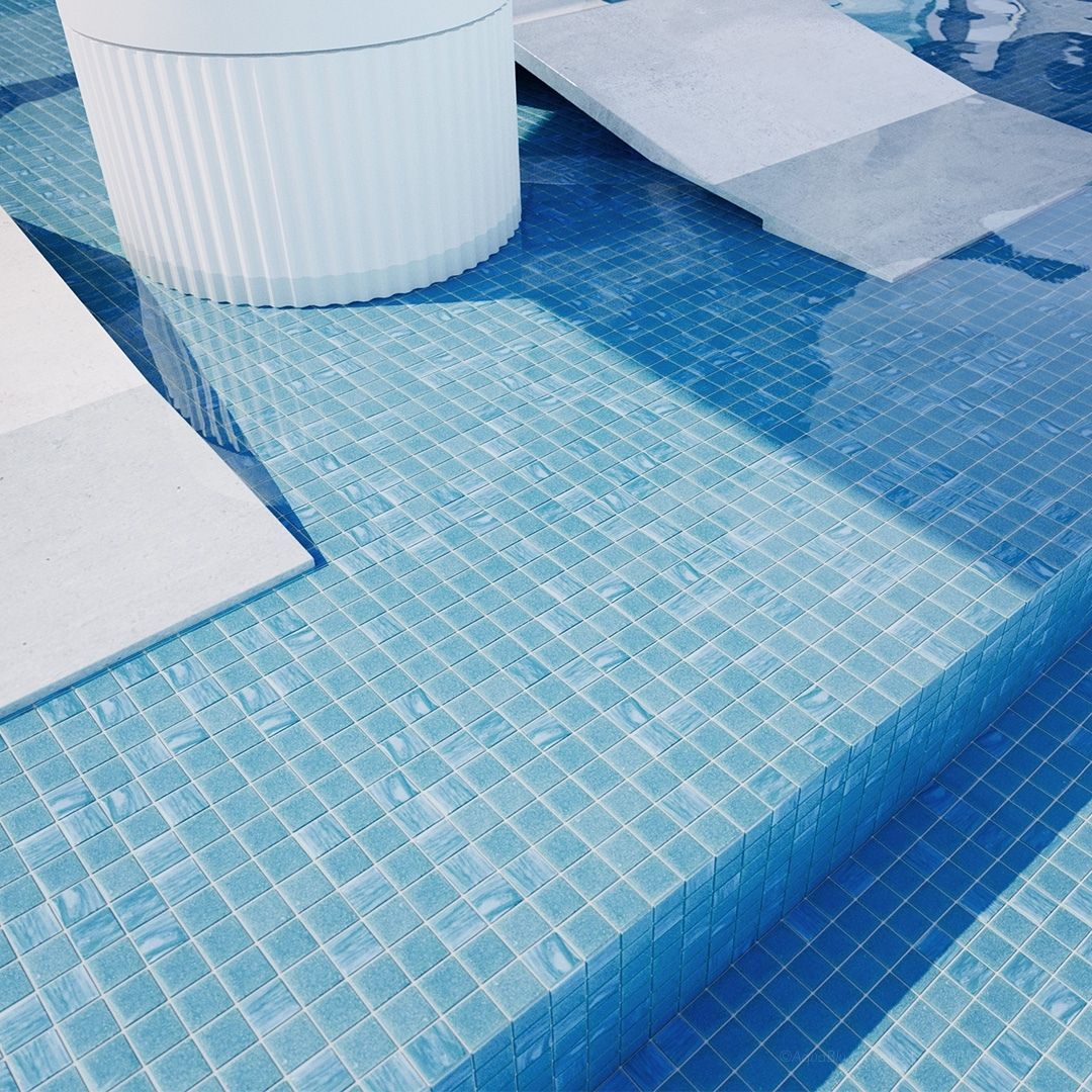 Palma, 3/4" x  3/4" Glass  Tile - Image 3