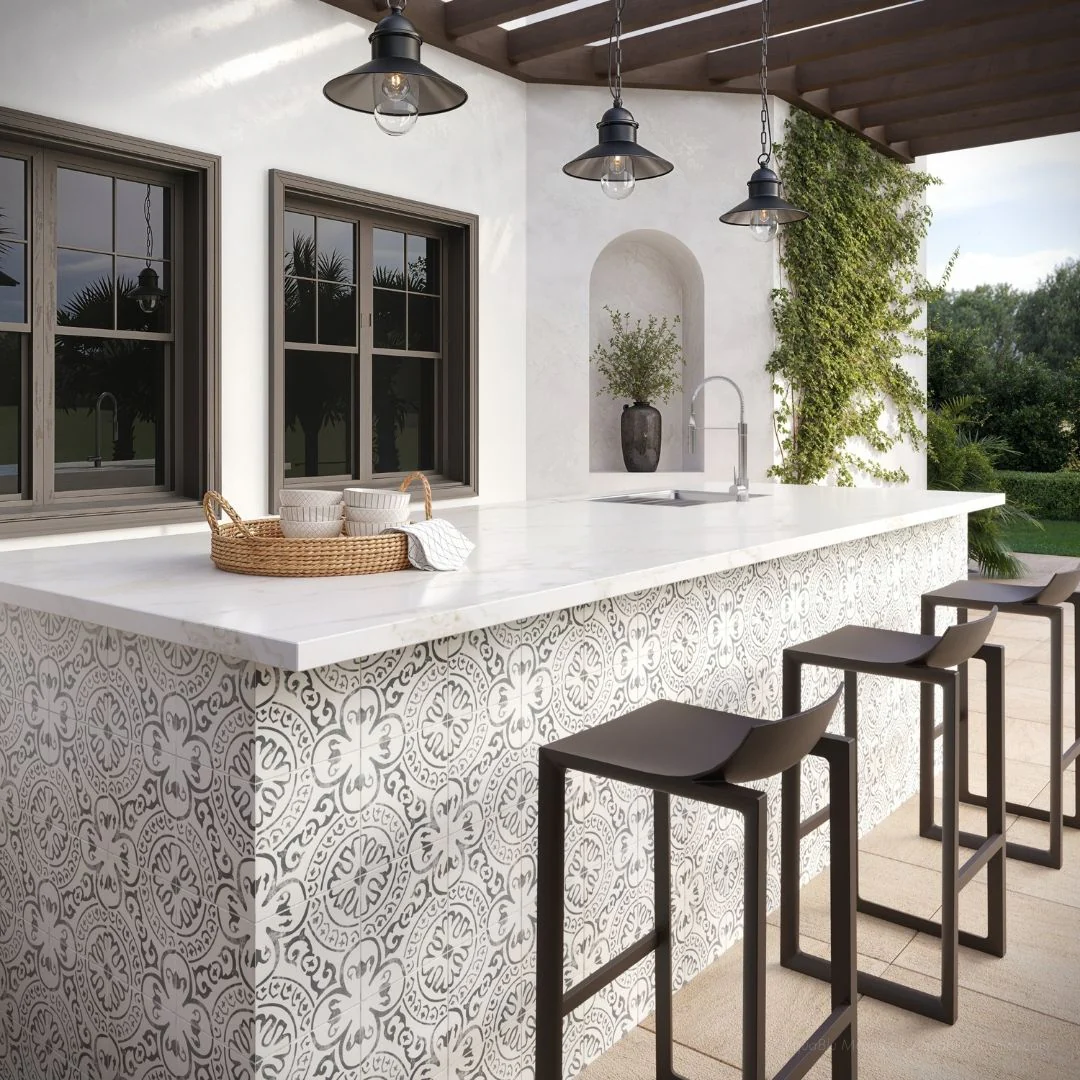 Paloma, 8" x 8" - Porcelain Tile - Image 4
