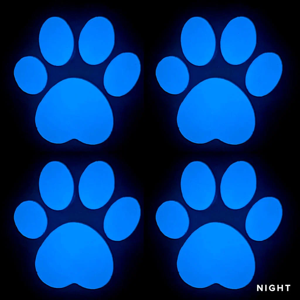 Paws x 4 - Glow in the Dark Pool Mosaics - Image 2