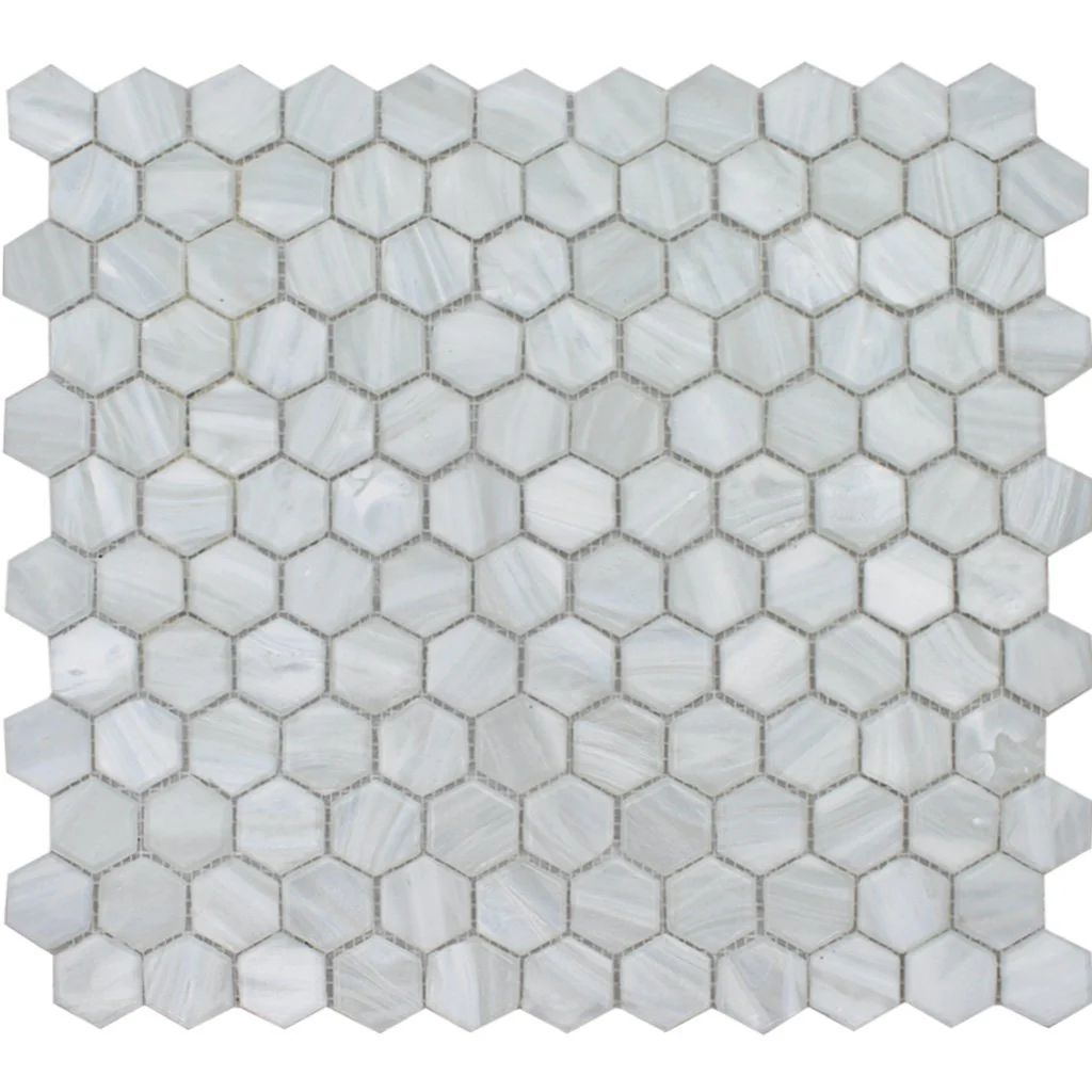 Pearl, Hexagon Mosaic - Glass Tile