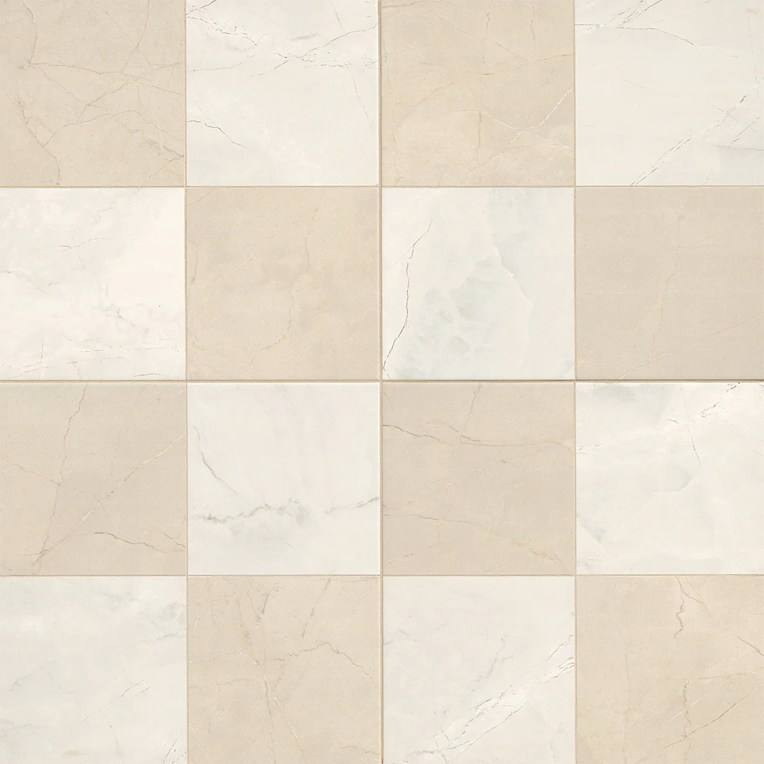 Perla Crema Chextile 17" x 17" - Porcelain Tile
