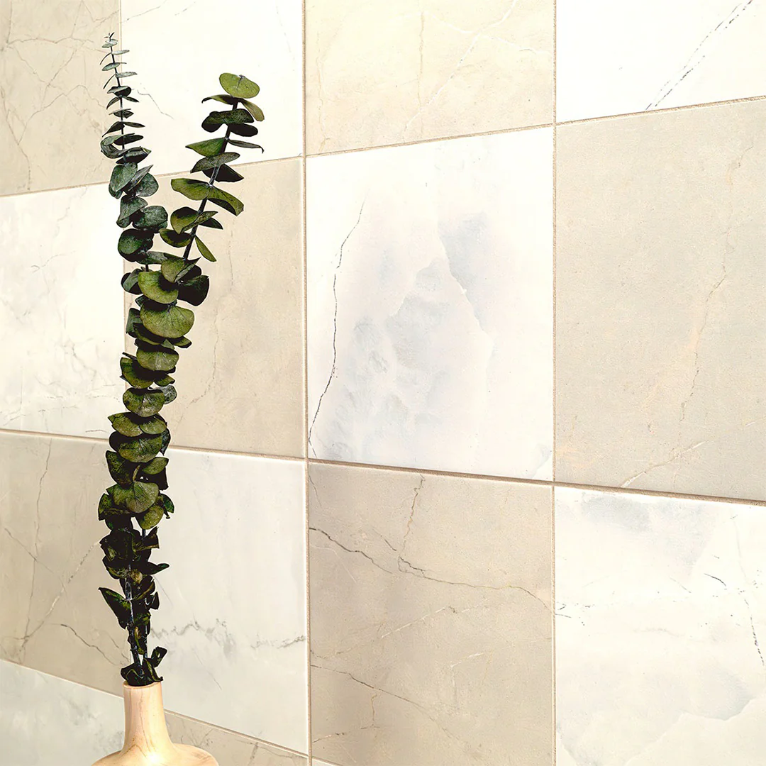 Perla Crema Chextile 17" x 17" - Porcelain Tile - Image 3