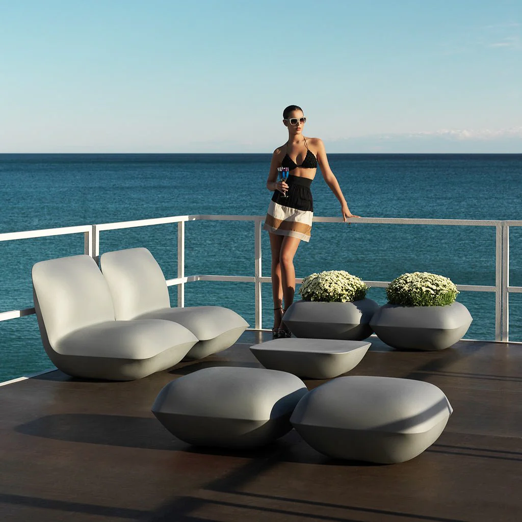 Pillow Ottoman - Modern Pool Furniture - Image 2
