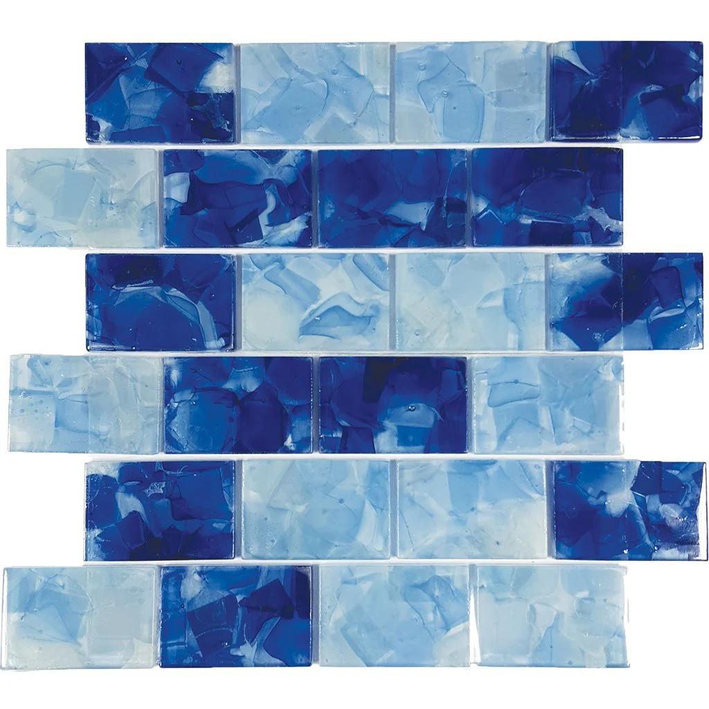 Pool Blend, 2" x 3" - Glass Tile