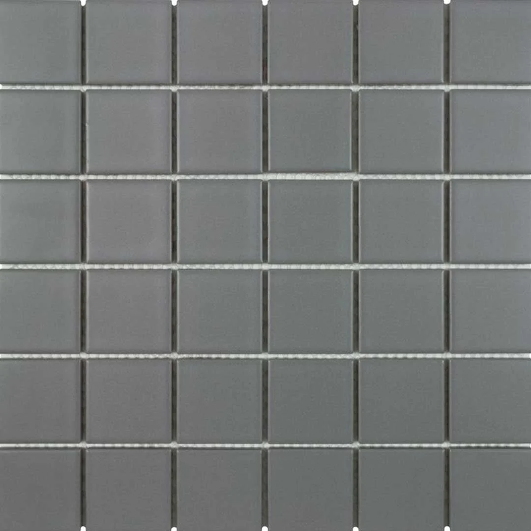 Porcelart Grey Matte, 2" x 2" - Porcelain Tile