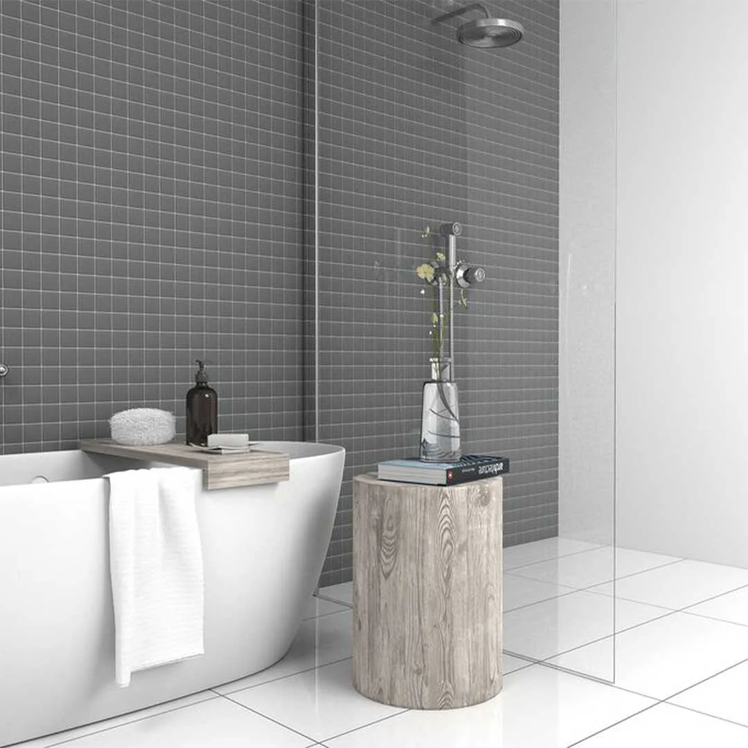 Porcelart Grey Matte, 2" x 2" - Porcelain Tile - Image 4