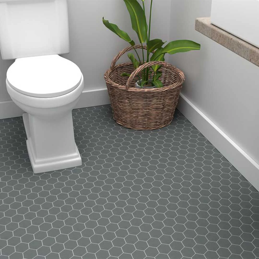 Porcelart Grey Matte, Hexagon - Porcelain Tile - Image 2