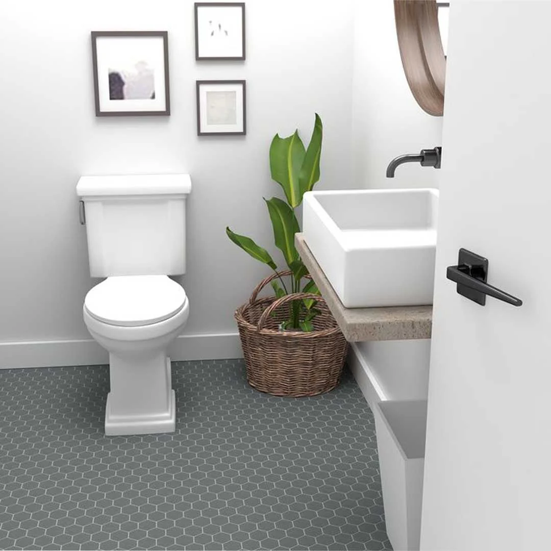 Porcelart Grey Matte, Hexagon - Porcelain Tile - Image 4