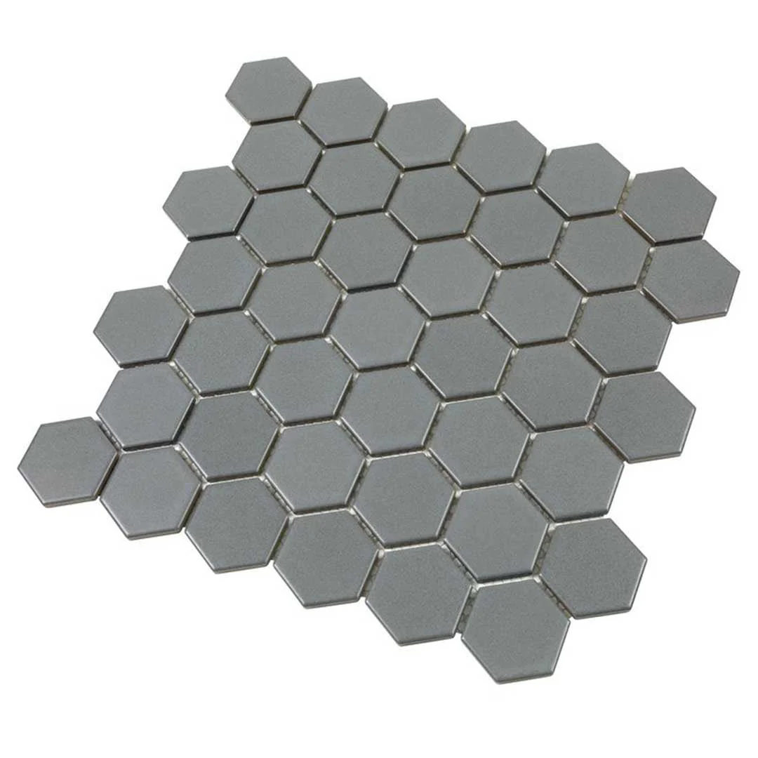Porcelart Grey Matte, Hexagon - Porcelain Tile - Image 5