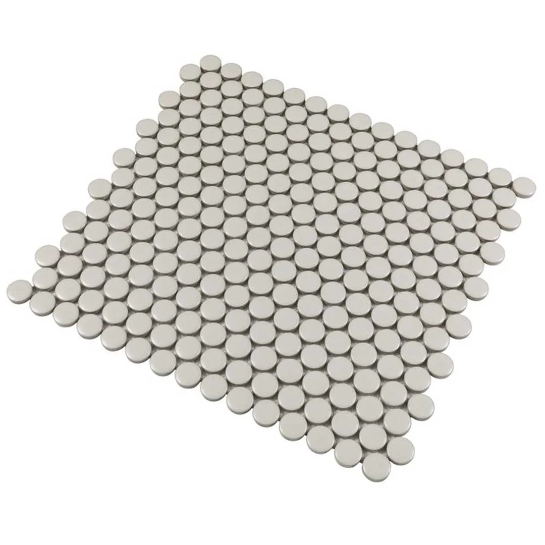 Porcelart Pearl Matte, Penny Round Mosaic - Porcelain Tile - Image 3