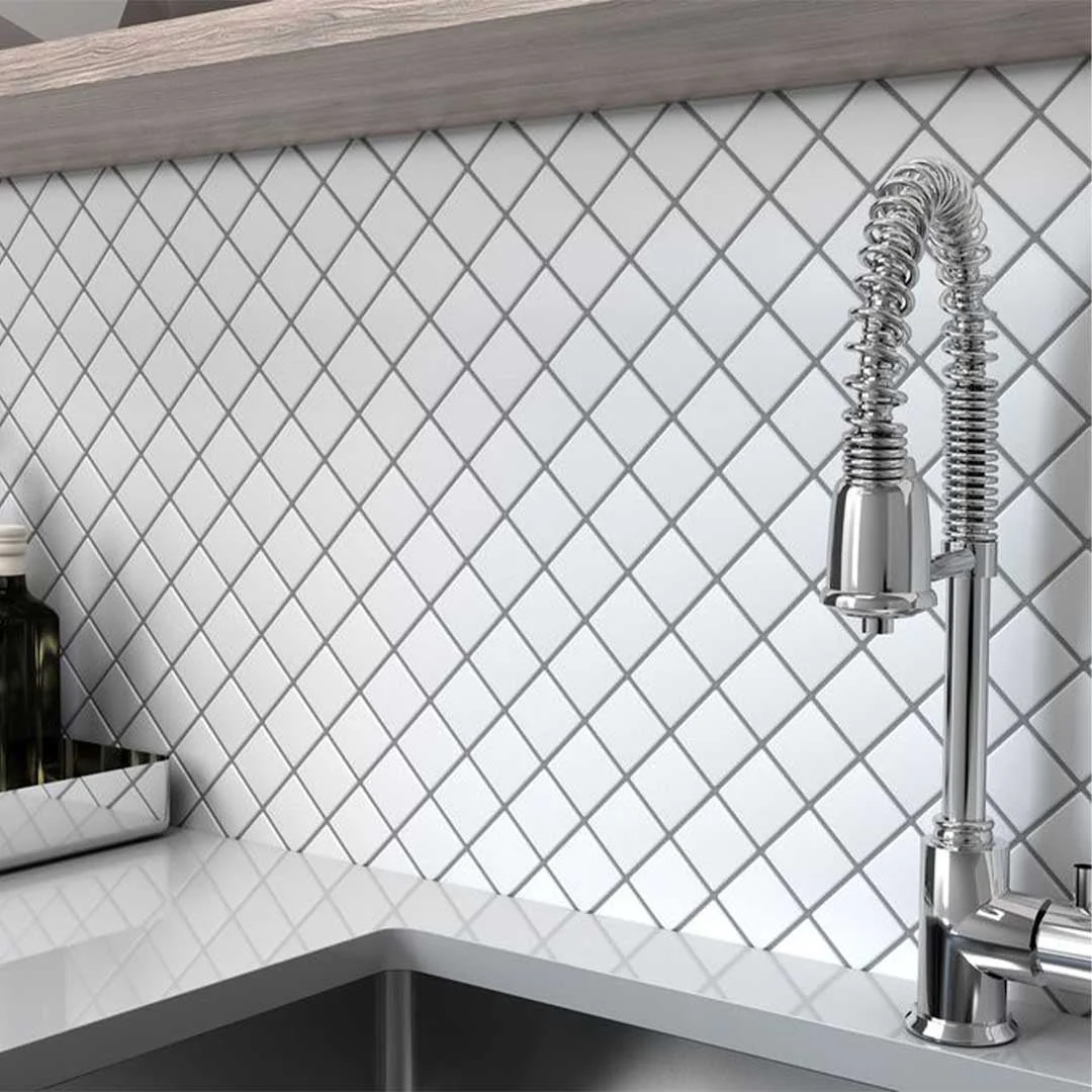 Porcelart White Matte, 2" x 2" - Porcelain Tile - Image 4