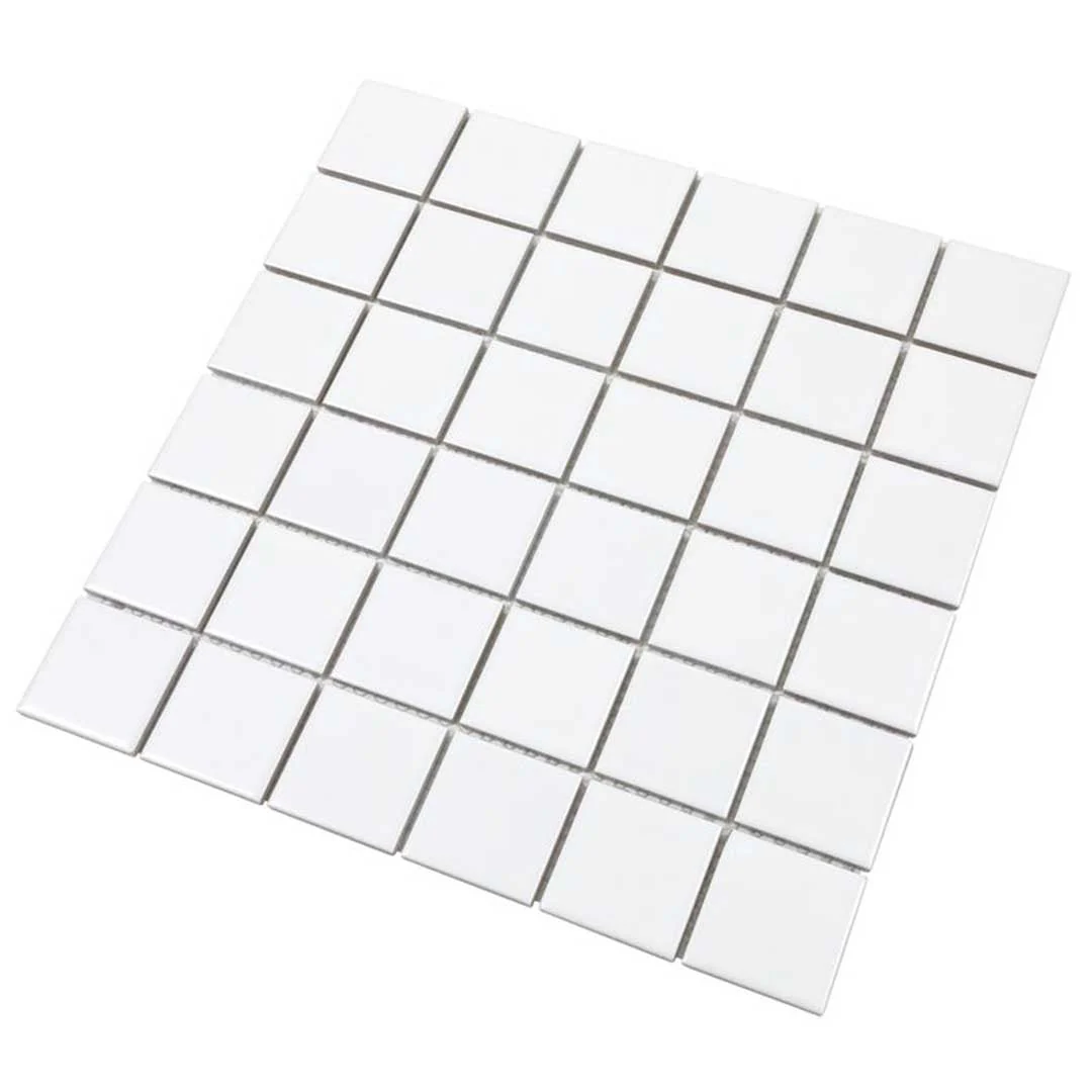 Porcelart White Matte, 2" x 2" - Porcelain Tile - Image 5