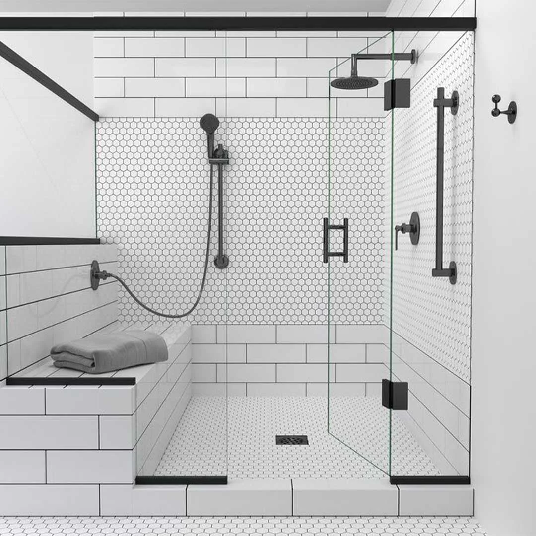 Porcelart White Matte, Hexagon - Porcelain Tile - Image 3