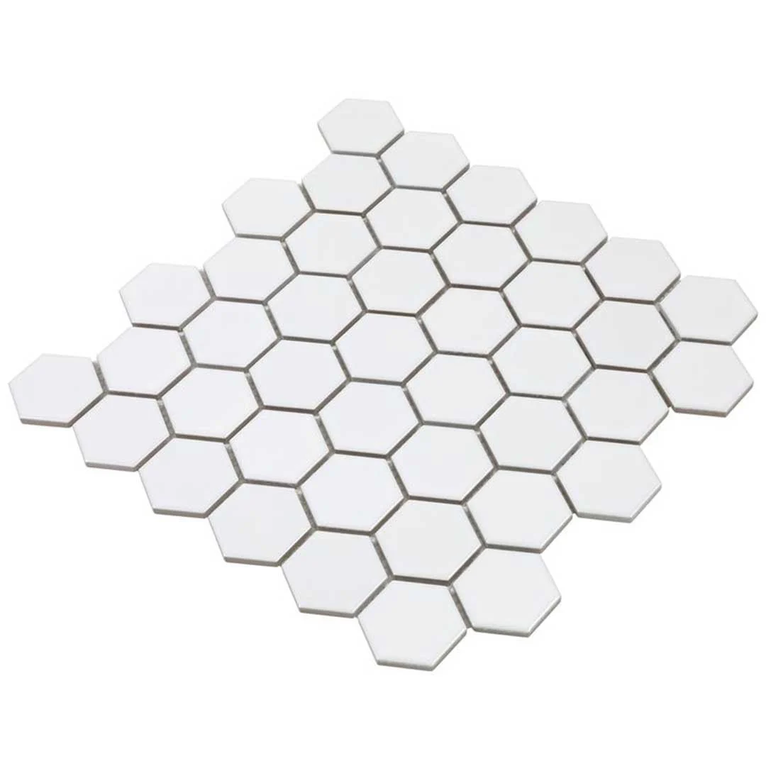 Porcelart White Matte, Hexagon - Porcelain Tile - Image 4
