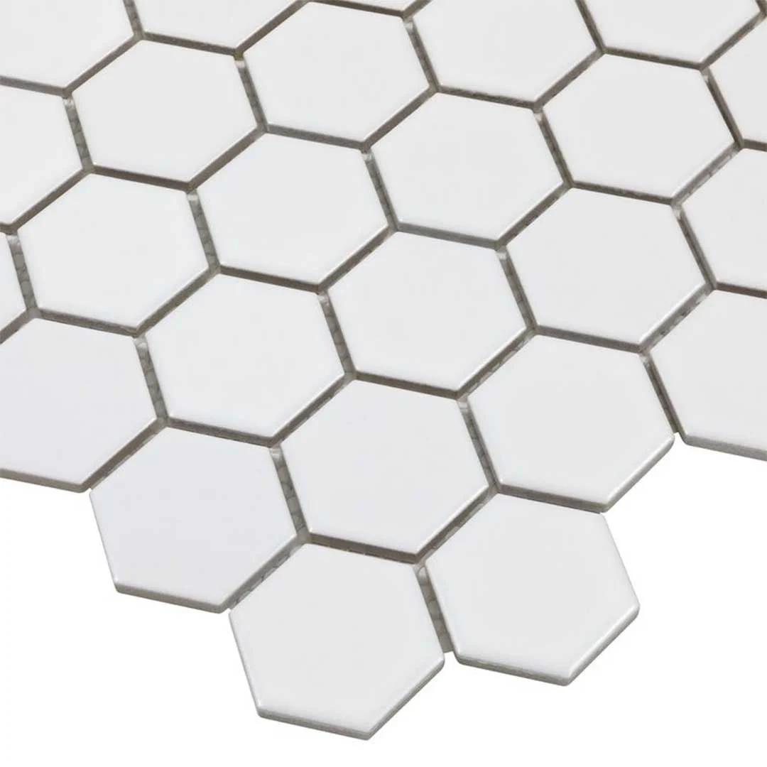 Porcelart White Matte, Hexagon - Porcelain Tile - Image 5